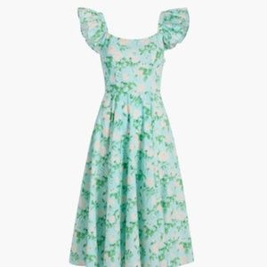 Hill House The Daphne Dress NWT Color: Blue Roses Cotton Size: XL